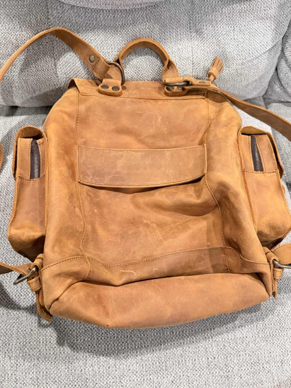 Saddleback Leather Co Wanderers Backpack in Tobacco - Picture 13 of 14
